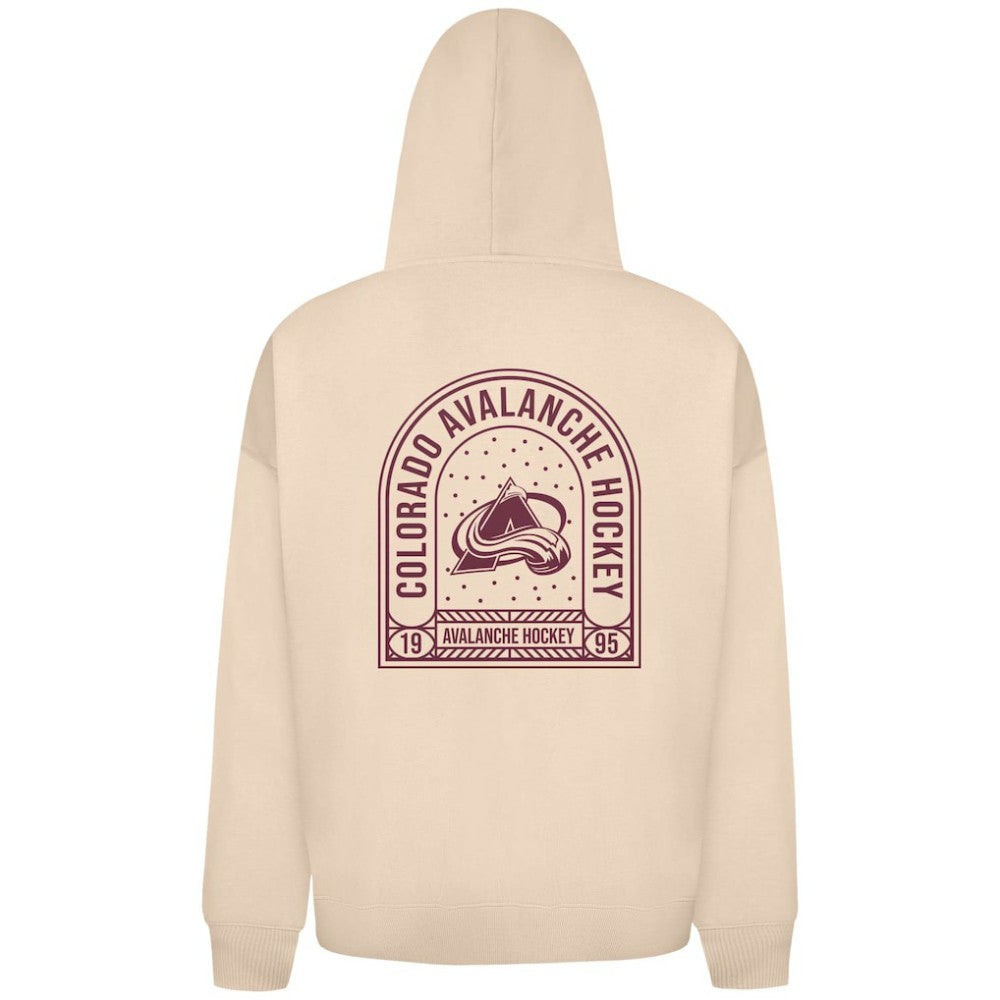 Colorado Avalanche Levelwear Uphill Stained Glass Full-Zip Hoodie Jacket - Khaki Hoodies
