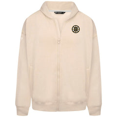 Boston Bruins Levelwear Uphill Stained Glass Full-Zip Hoodie Jacket - Khaki Hoodies