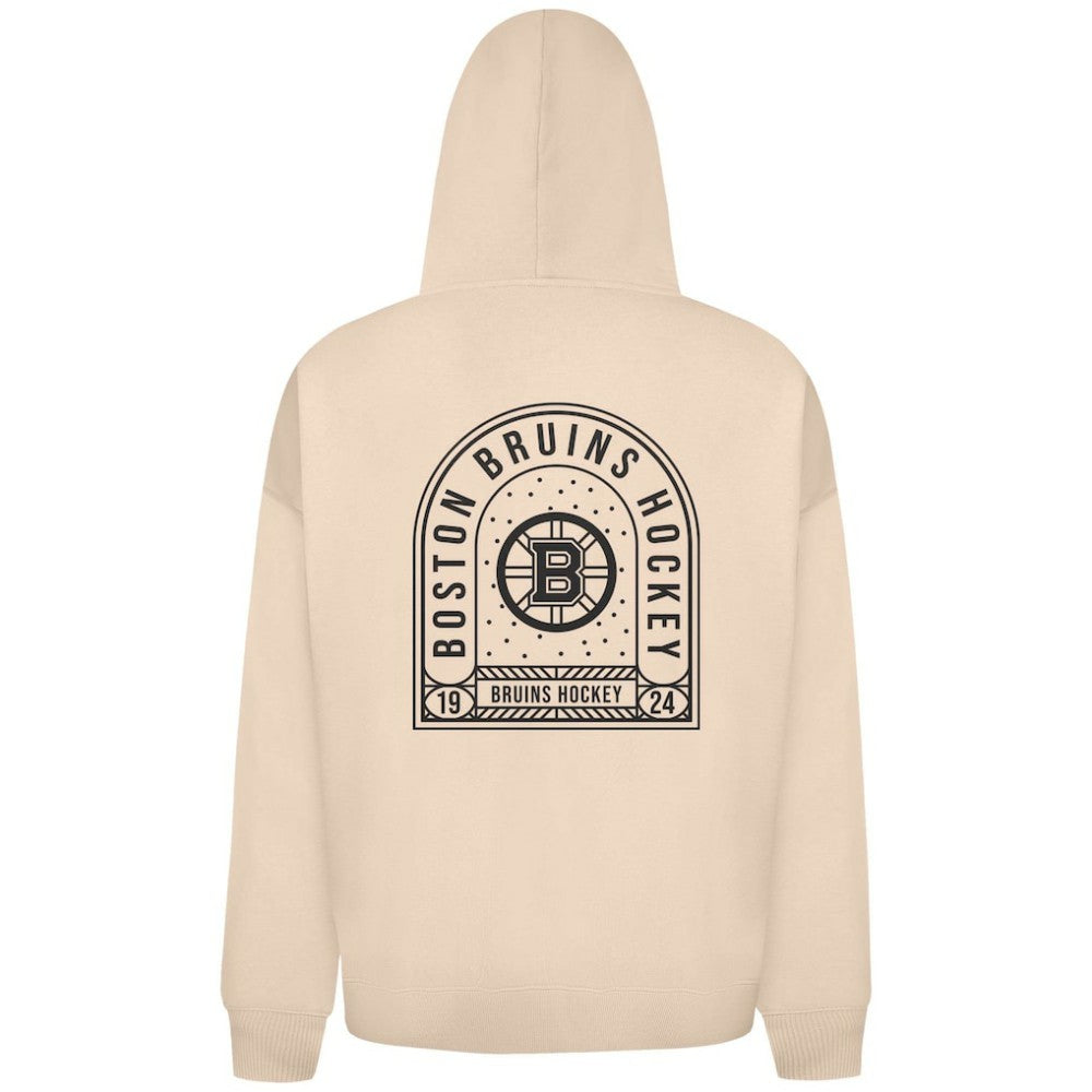 Boston Bruins Levelwear Uphill Stained Glass Full-Zip Hoodie Jacket - Khaki Hoodies