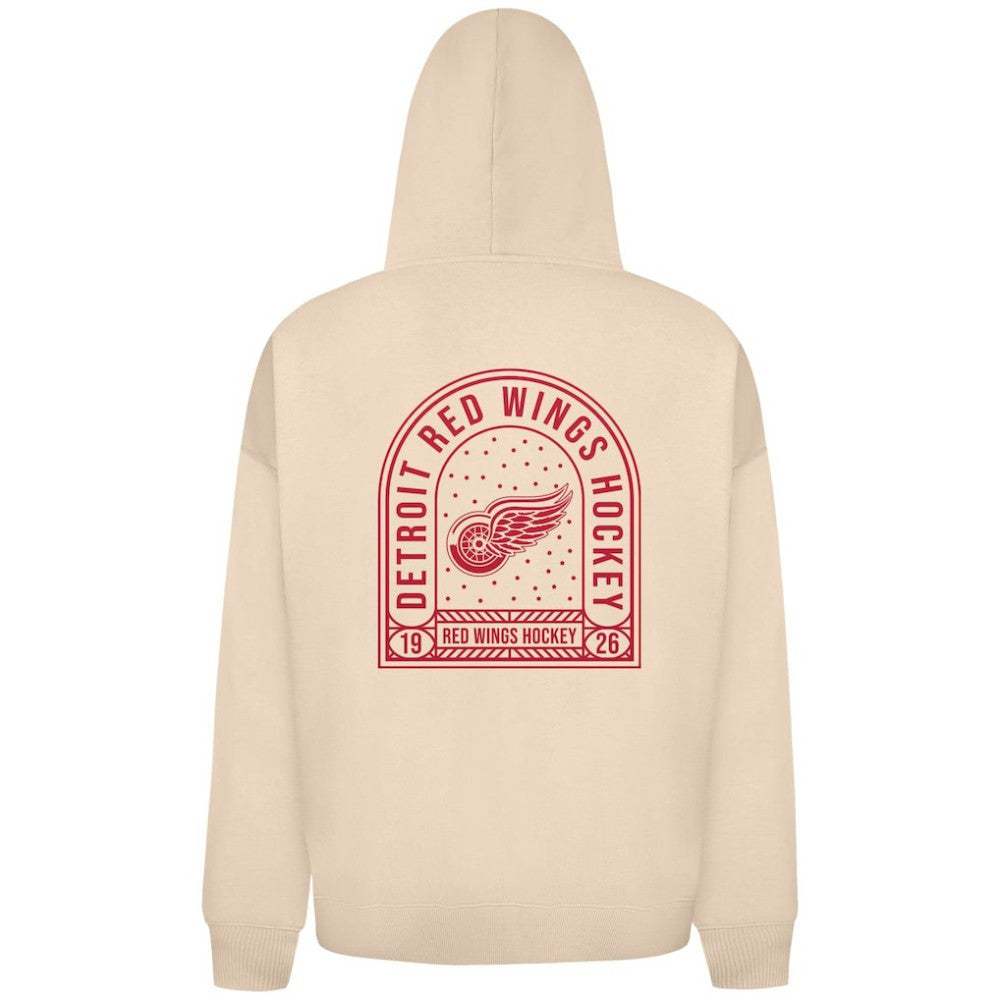 Detroit Red Wings Levelwear Uphill Stained Glass Full-Zip Hoodie Jacket - Khaki Hoodies
