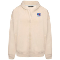 New York Rangers Levelwear Uphill Stained Glass Full-Zip Hoodie Jacket - Khaki Hoodies