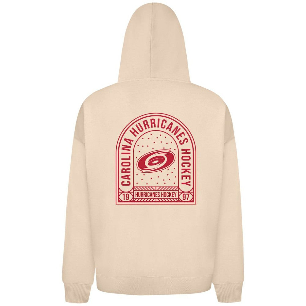 Carolina Hurricanes Levelwear Uphill Stained Glass Full-Zip Hoodie Jacket - Khaki Hoodies