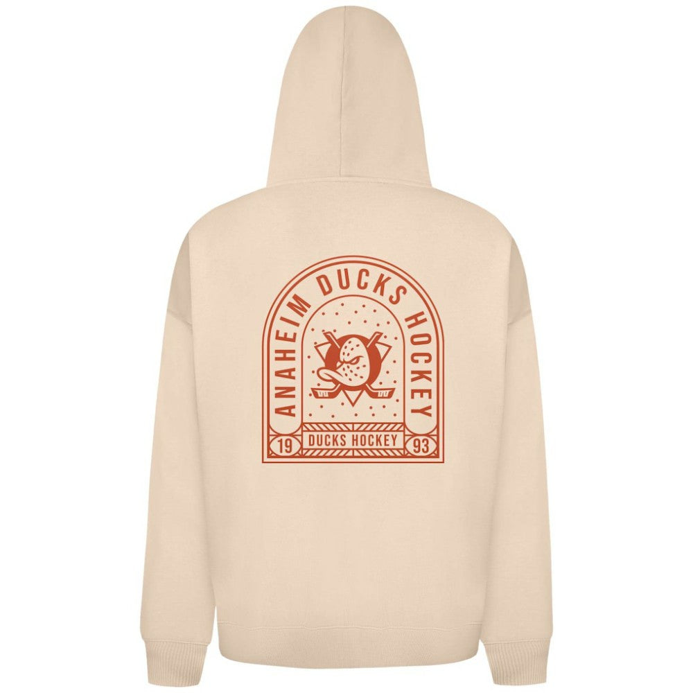 Anaheim Ducks Levelwear Uphill Stained Glass Full-Zip Hoodie Jacket - Khaki Hoodies