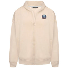 New York Islanders Levelwear Uphill Stained Glass Full-Zip Hoodie Jacket - Khaki Hoodies