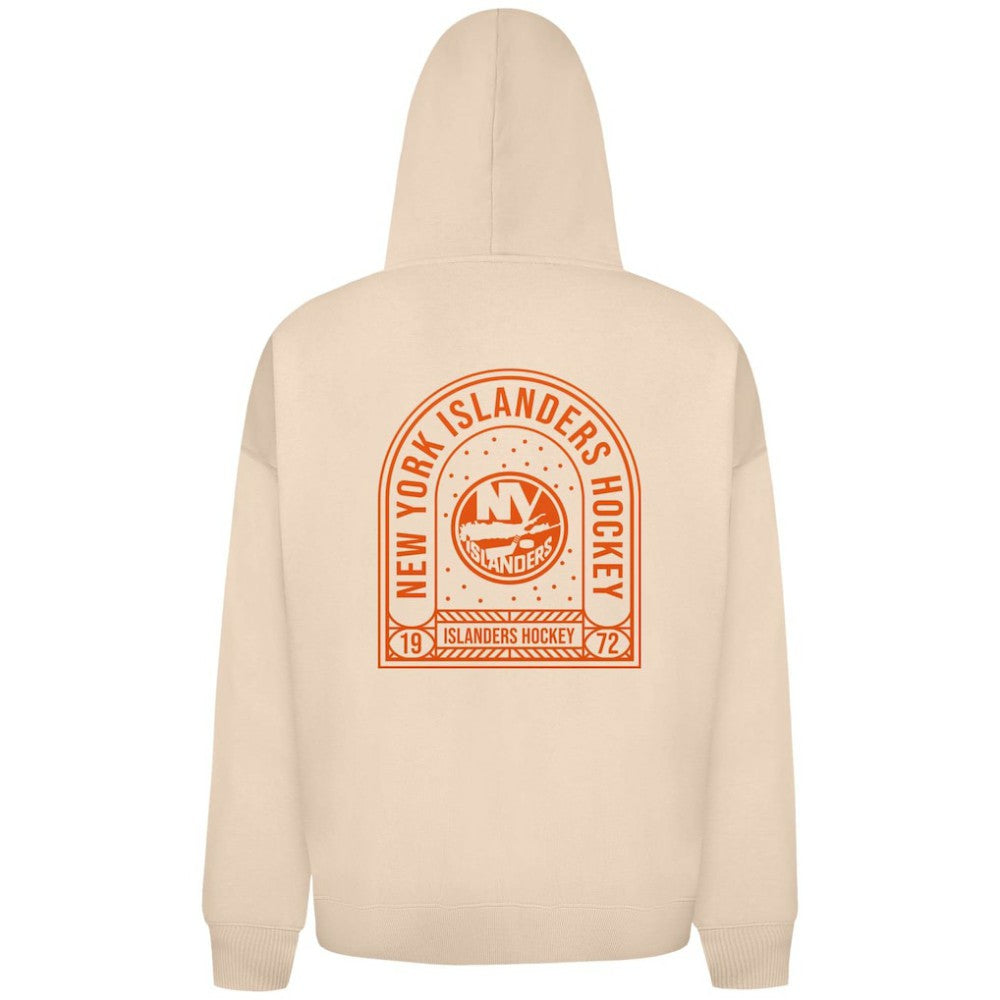 New York Islanders Levelwear Uphill Stained Glass Full-Zip Hoodie Jacket - Khaki Hoodies