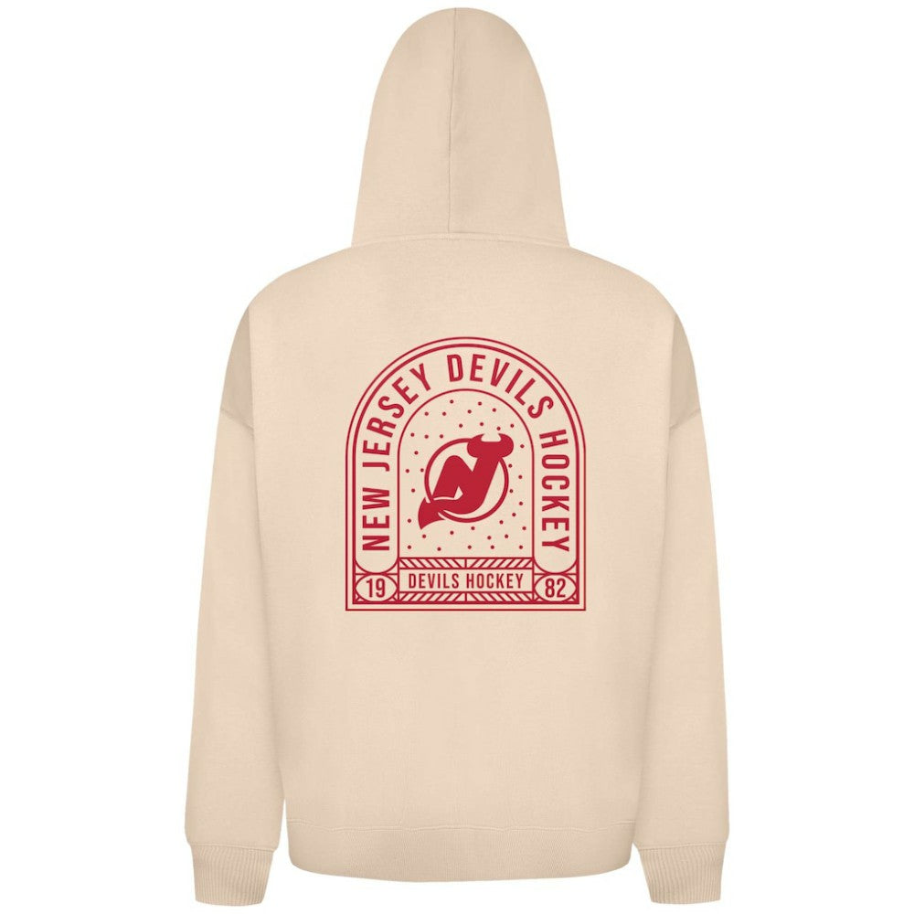 New Jersey Devils Levelwear Uphill Stained Glass Full-Zip Hoodie Jacket - Khaki Jerseys