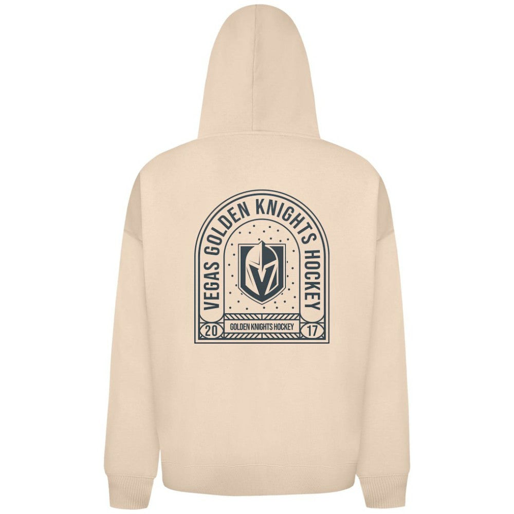 Vegas Golden Knights Levelwear Uphill Stained Glass Full-Zip Hoodie Jacket - Khaki Hoodies