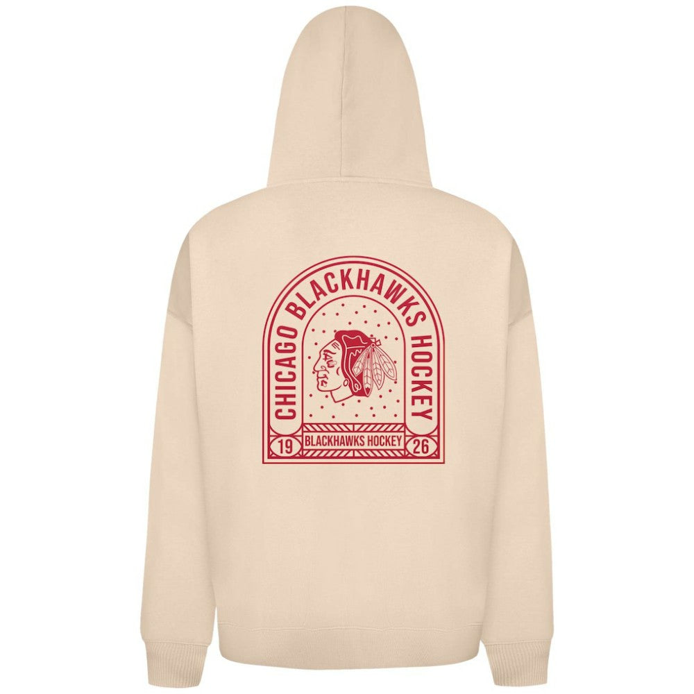 Chicago Blackhawks Levelwear Uphill Stained Glass Full-Zip Hoodie Jacket - Khaki Hoodies