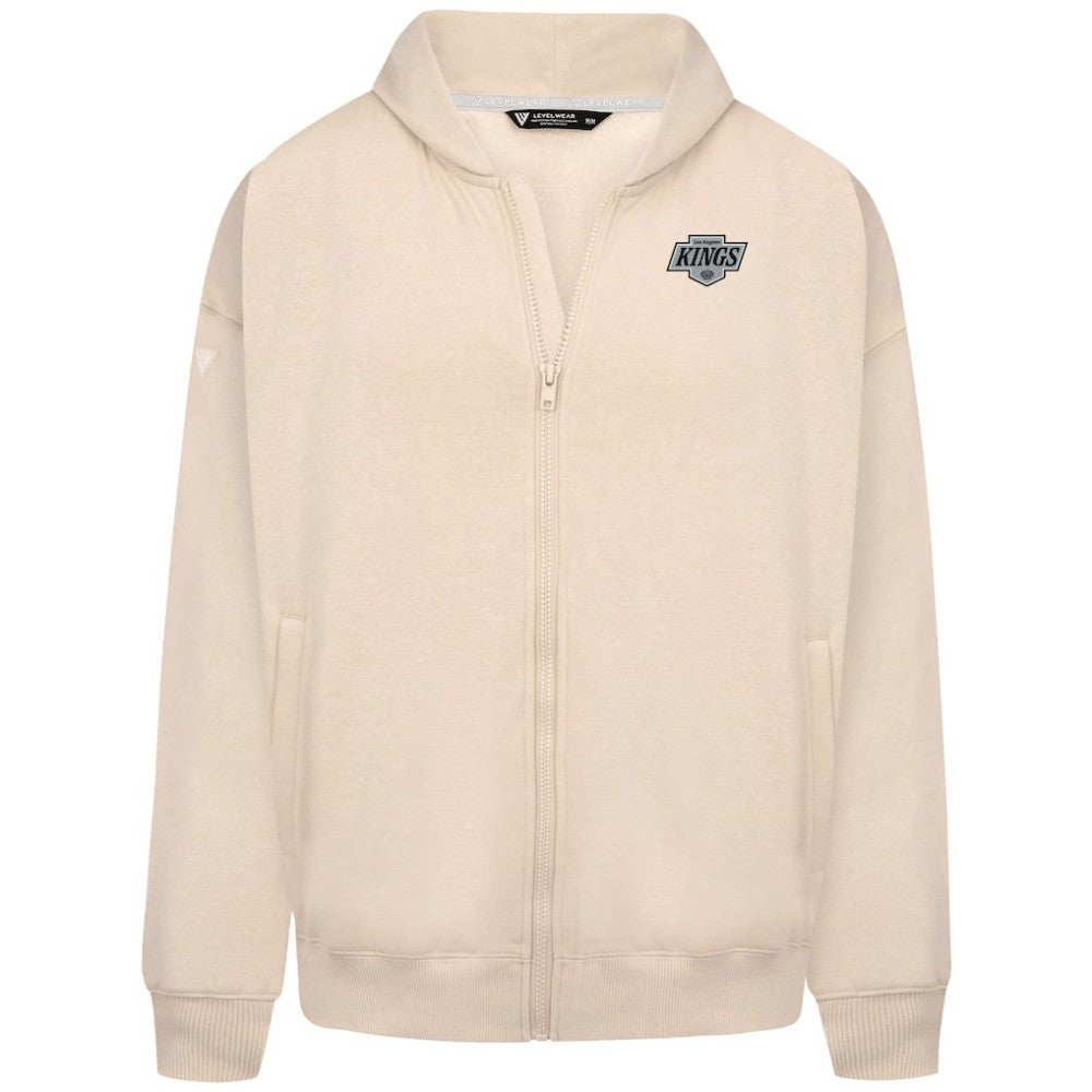 Los Angeles Kings Levelwear Uphill Stained Glass Full-Zip Hoodie Jacket - Khaki Hoodies