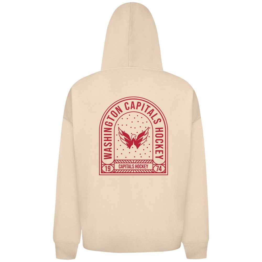 Washington Capitals Levelwear Uphill Stained Glass Full-Zip Hoodie Jacket - Khaki Hoodies