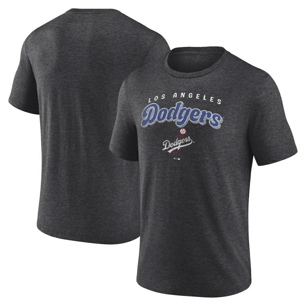 Los Angeles Dodgers Wonderment Tri-Blend T-Shirt Charcoal