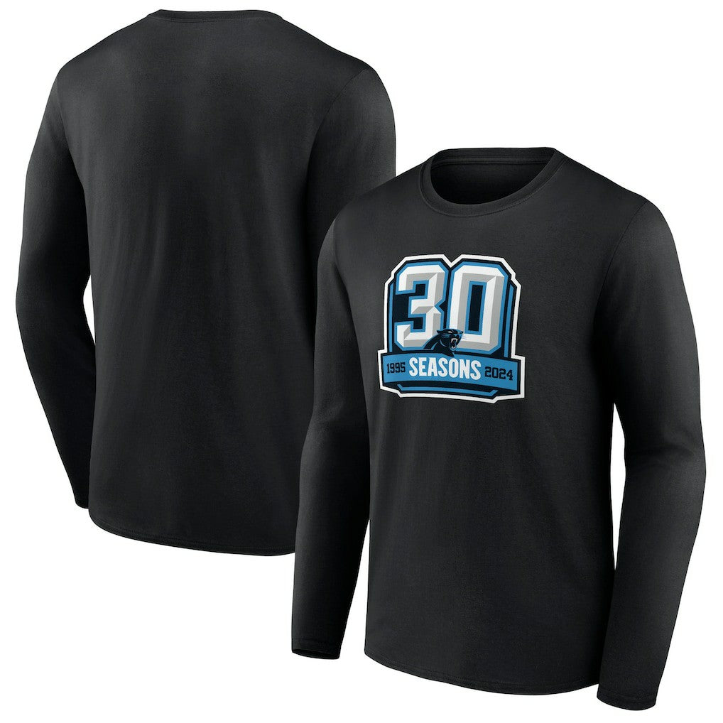 Carolina Panthers 30th Anniversary Long Sleeve T-Shirt - Black online