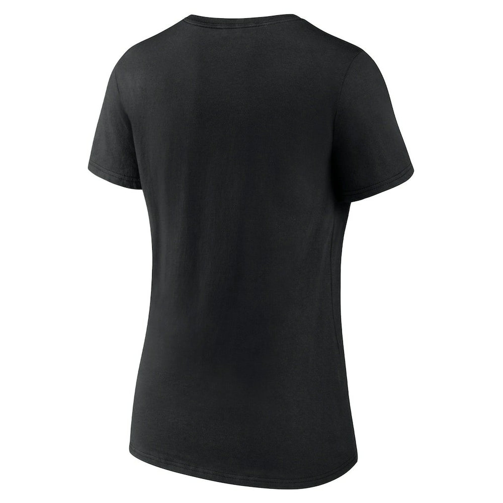 Carolina Panthers Women's 30th Anniversary V-Neck T-Shirt - Black cheap