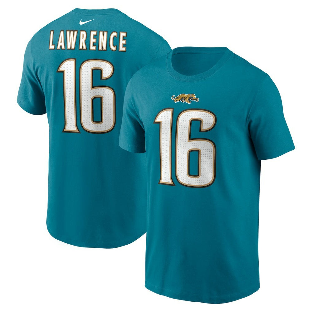 Trevor Lawrence Jacksonville Jaguars Throwback Name & Number T-Shirt - Teal online