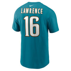 Trevor Lawrence Jacksonville Jaguars Throwback Name & Number T-Shirt - Teal online