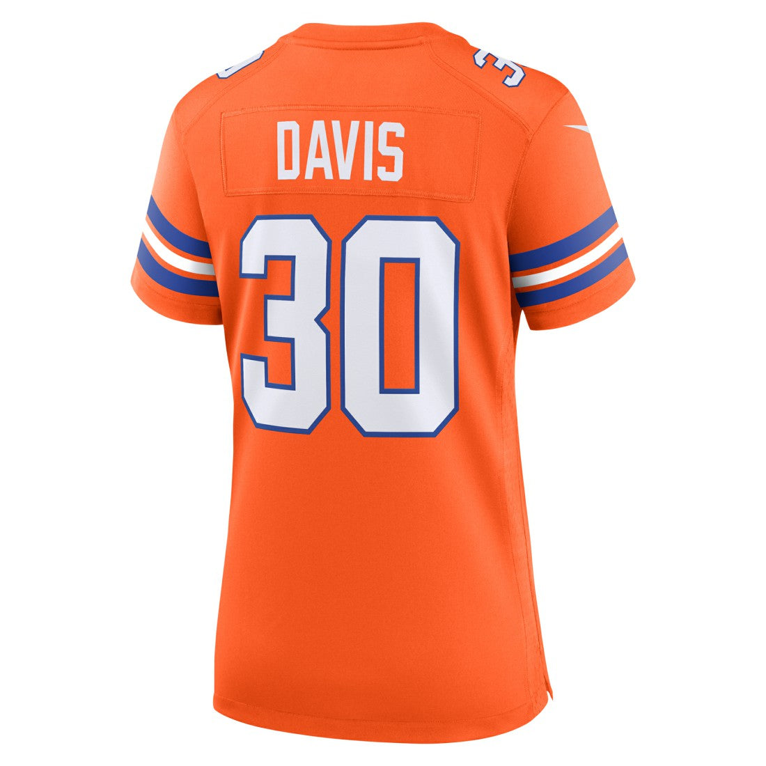 Terrell Davis Denver Broncos Women's Mile High Collection 1977 Throwback Retired Player Game Jersey - Orange outlet