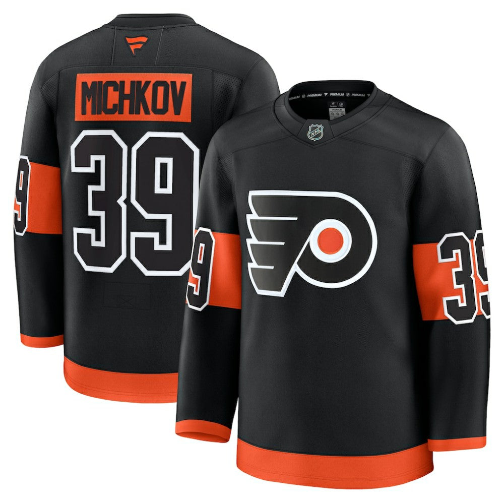 Matvei Michkov Philadelphia Flyers Fanatics Alternate Premium Jersey - Black Jerseys