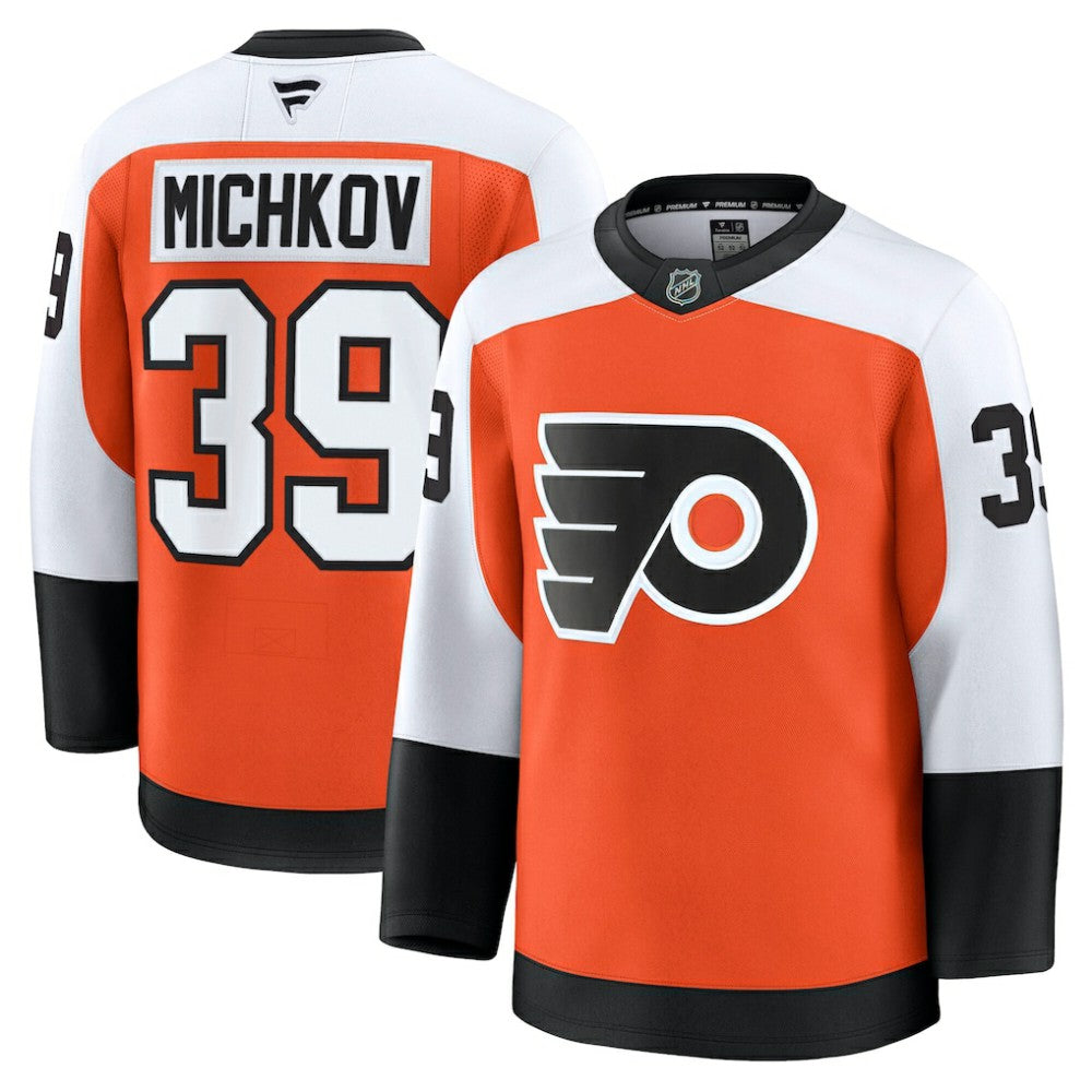 Matvei Michkov Philadelphia Flyers Fanatics Home Premium Jersey - Orange Jerseys