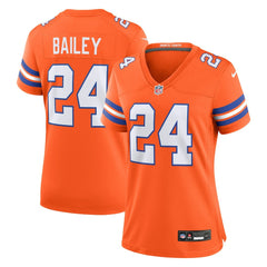 Champ Bailey Denver Broncos Women's Mile High Collection 1977 Throwback Retired Player Game Jersey - Orange discount