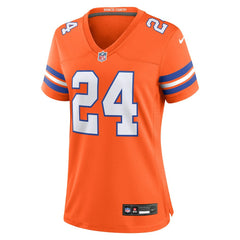 Champ Bailey Denver Broncos Women's Mile High Collection 1977 Throwback Retired Player Game Jersey - Orange discount