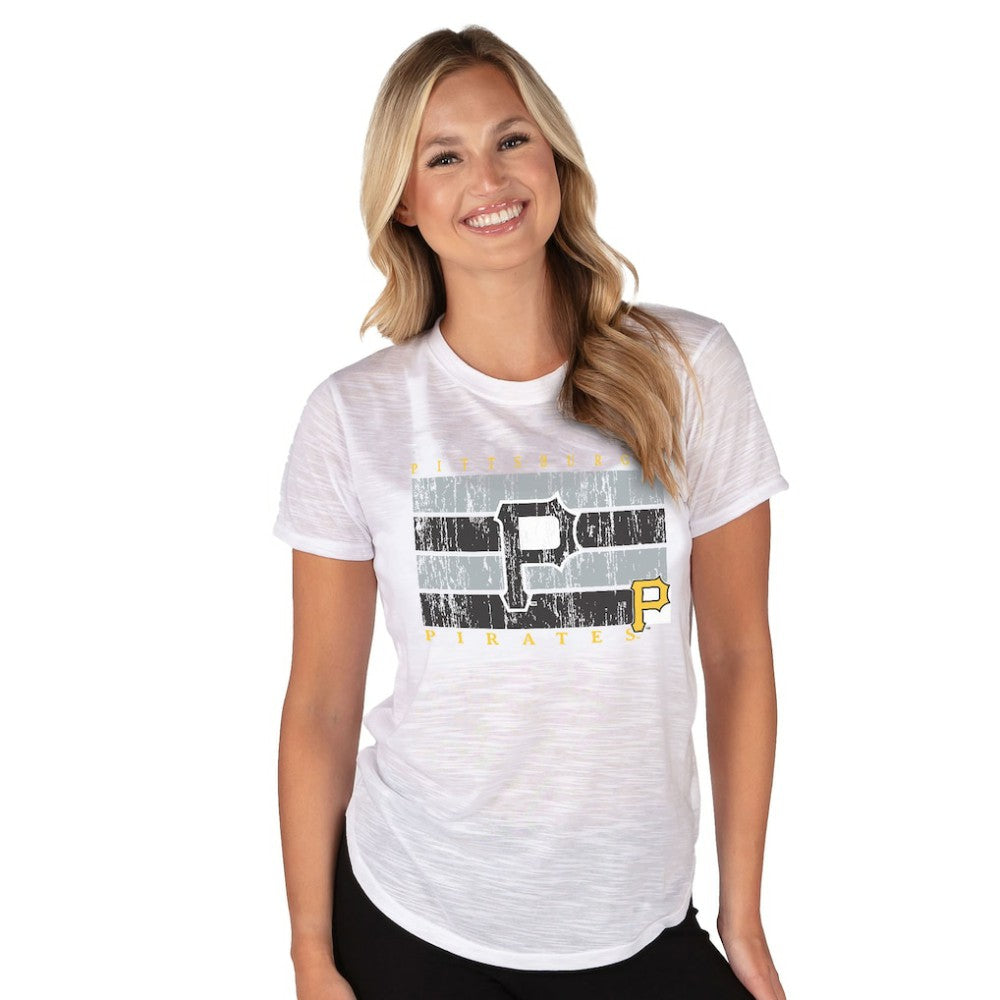 Pittsburgh Pirates Concepts Sport Women's Infuse Knit Top White