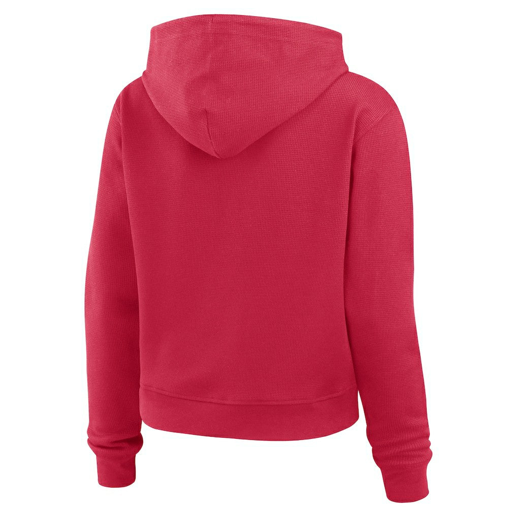 Arizona Cardinals WEAR by Erin Andrews Women's Plus Size Waffle Hoodie Pullover Top - Cardinal cheap
