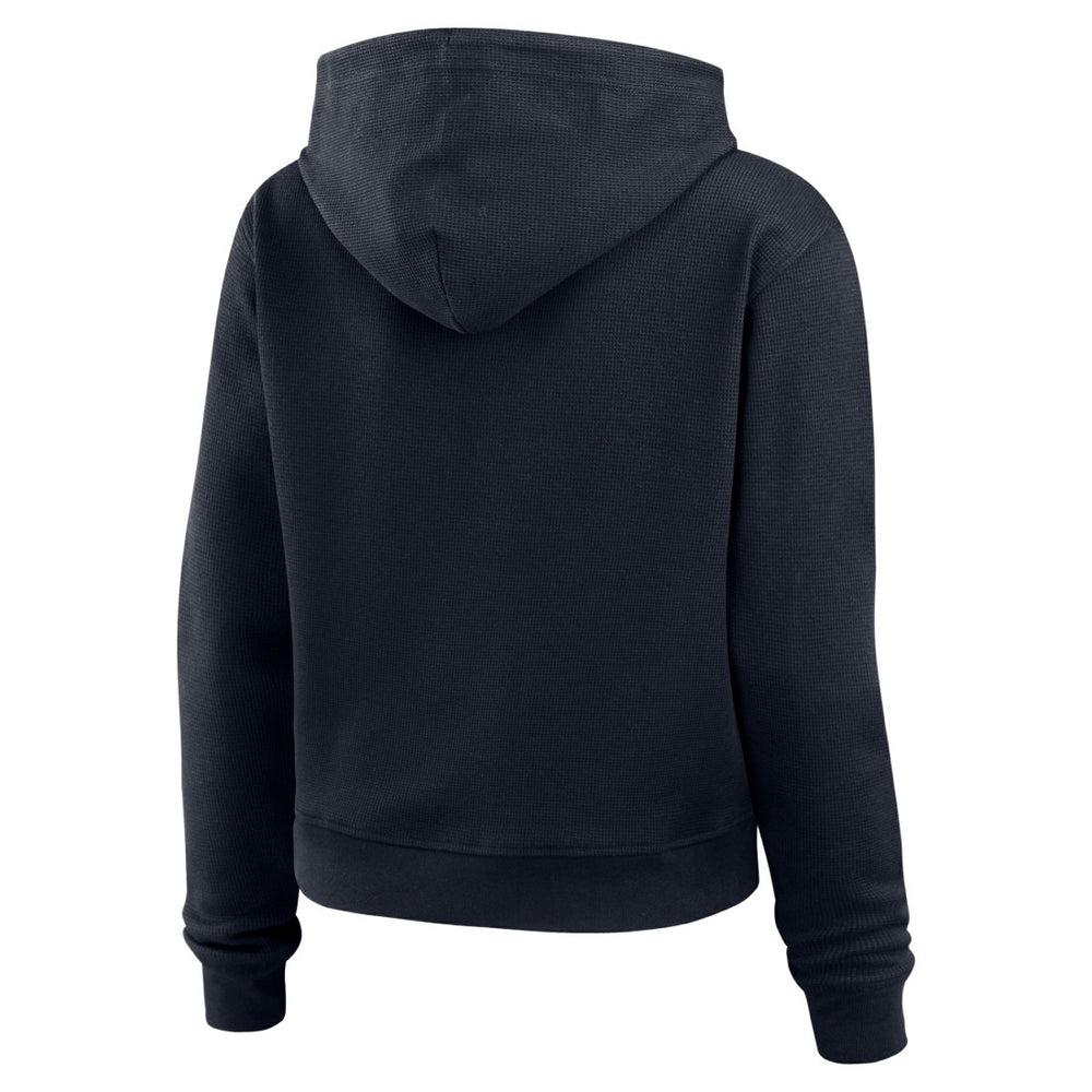 Houston Texans WEAR by Erin Andrews Women's Plus Size Waffle Hoodie Pullover Top - Navy cheap