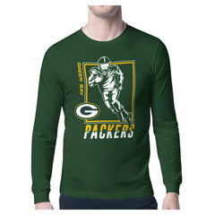 Green Bay Packers Starter Player Grid Graphic Long Sleeve T-Shirt - Olive online