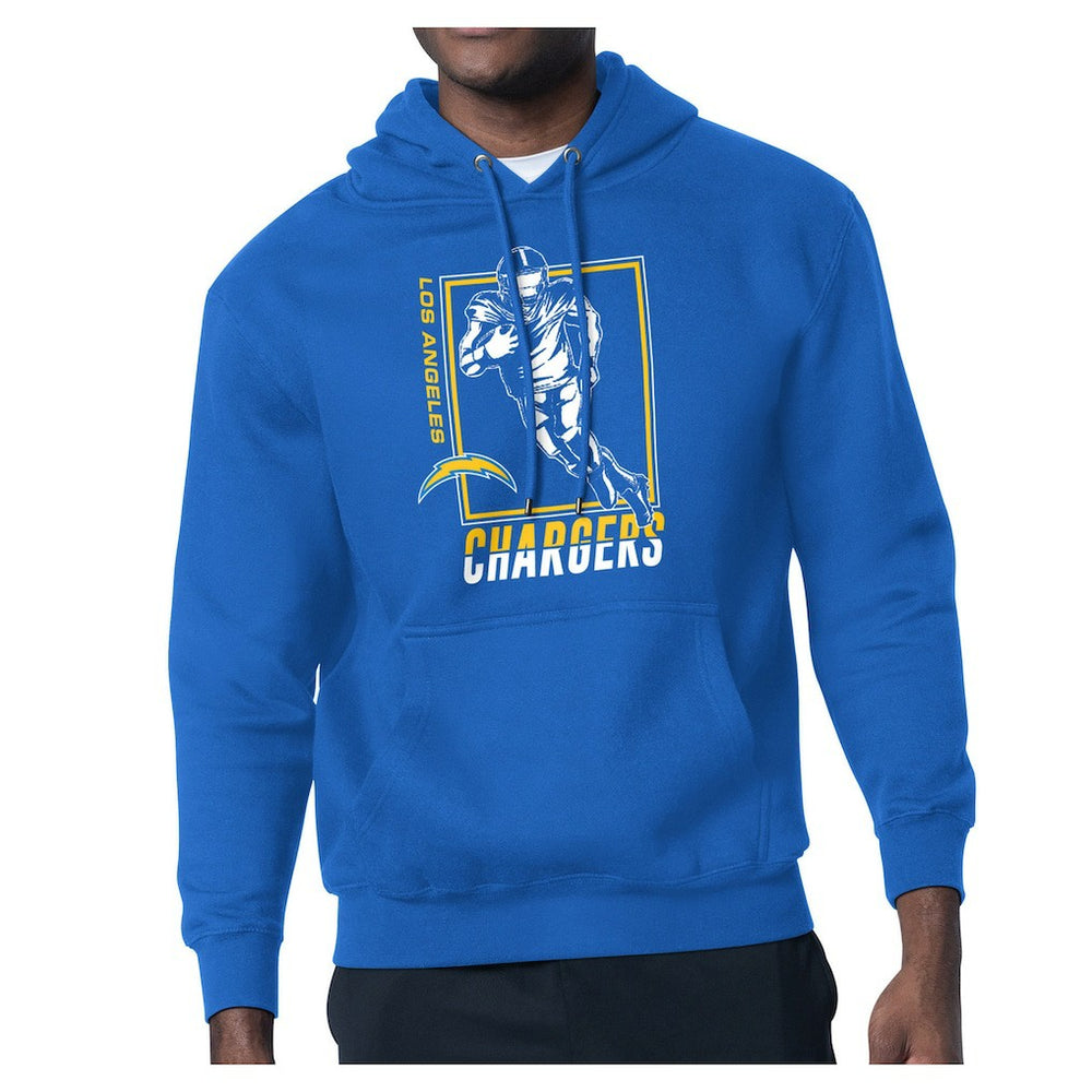 Los Angeles Chargers Starter Player Grid Pullover Hoodie - Powder Blue discount