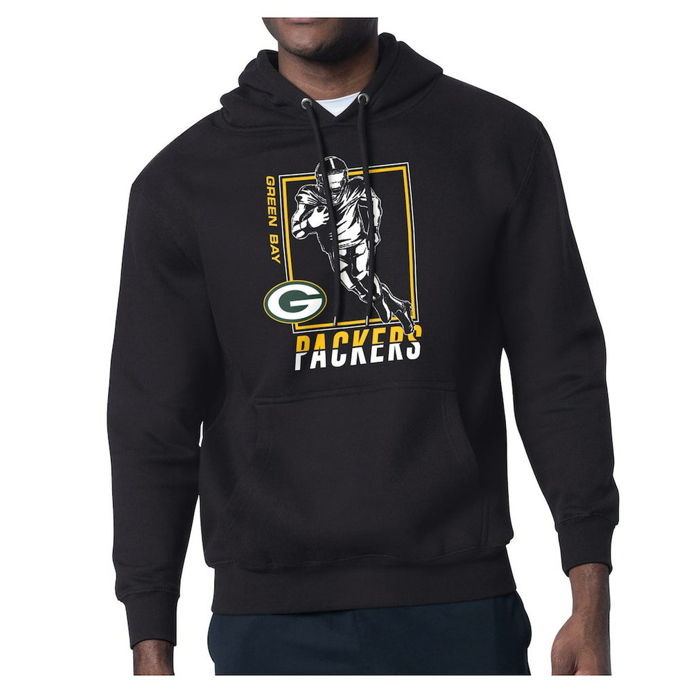 Green Bay Packers Starter Player Grid Pullover Hoodie - Black outlet