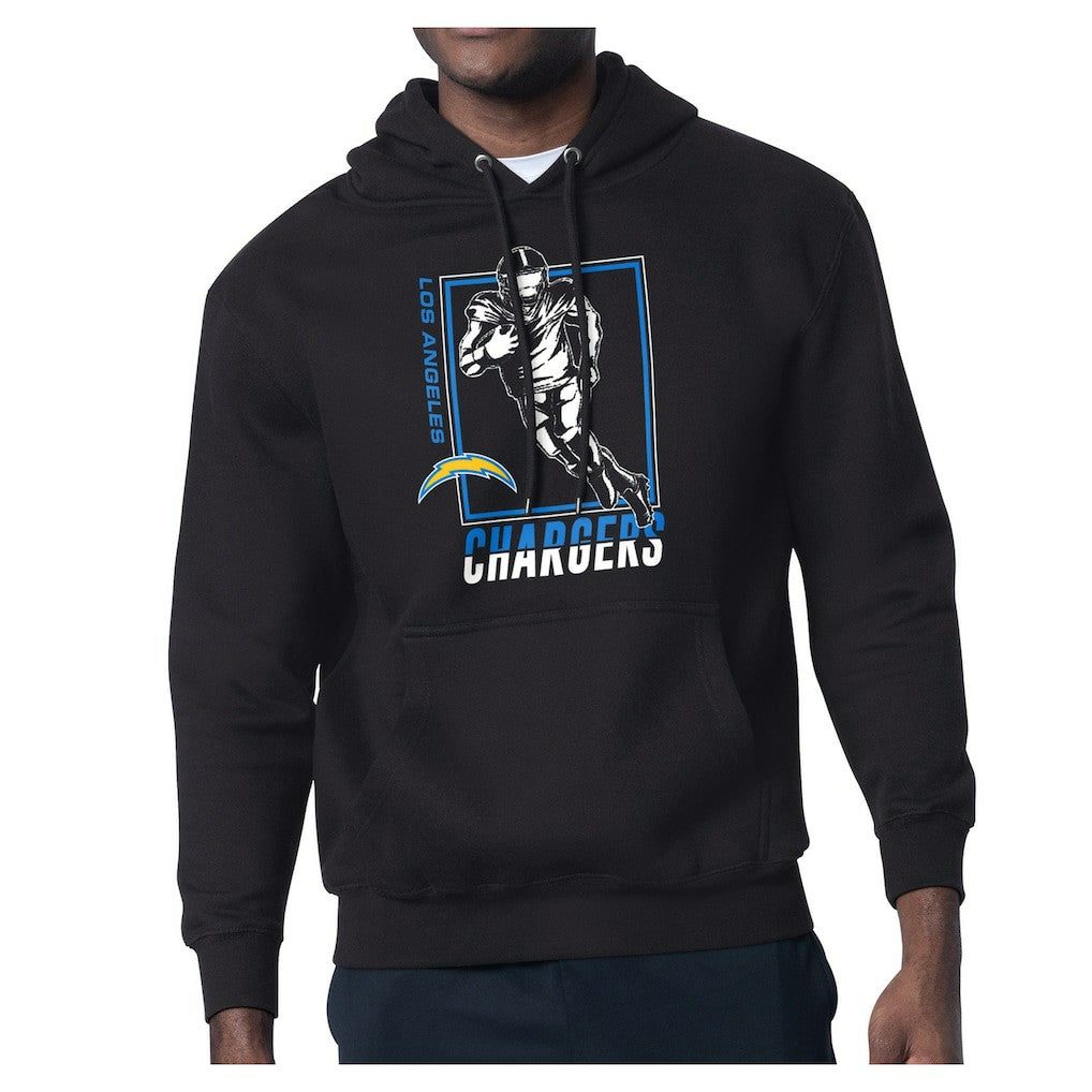 Los Angeles Chargers Starter Player Grid Pullover Hoodie - Black cheap