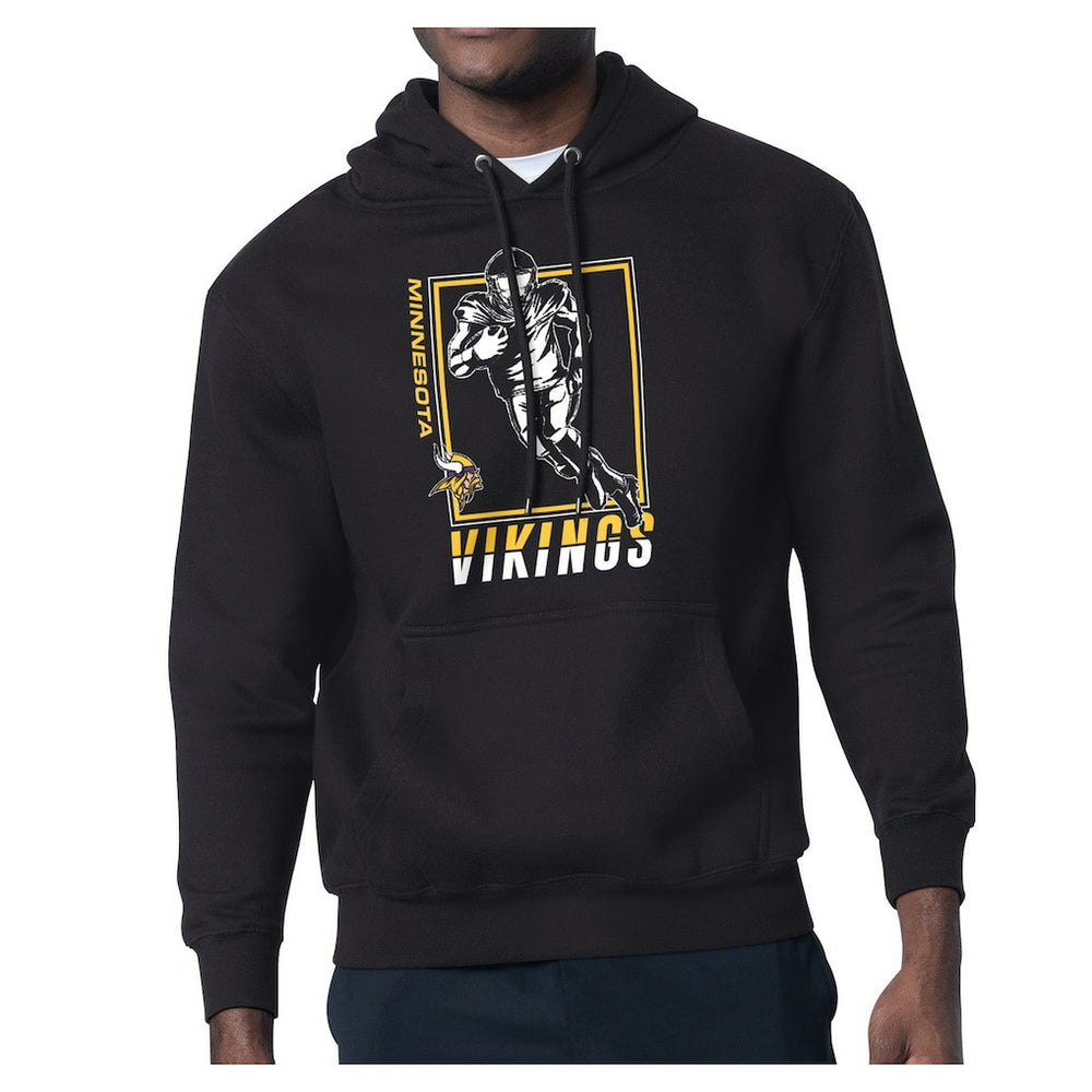 Minnesota Vikings Starter Player Grid Pullover Hoodie - Black outlet