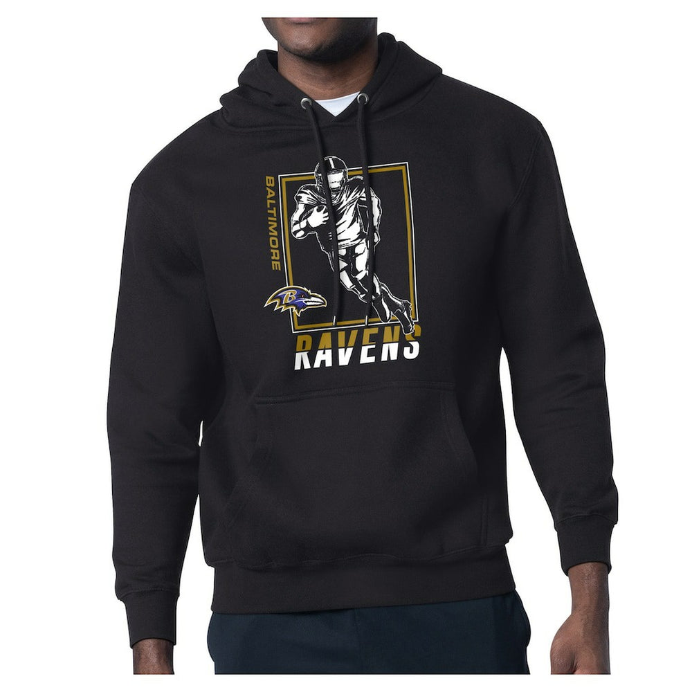 Baltimore Ravens Starter Player Grid Pullover Hoodie - Black discount