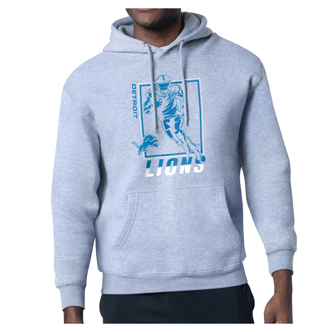 Detroit Lions Starter Player Grid Pullover Hoodie - Heather Gray outlet
