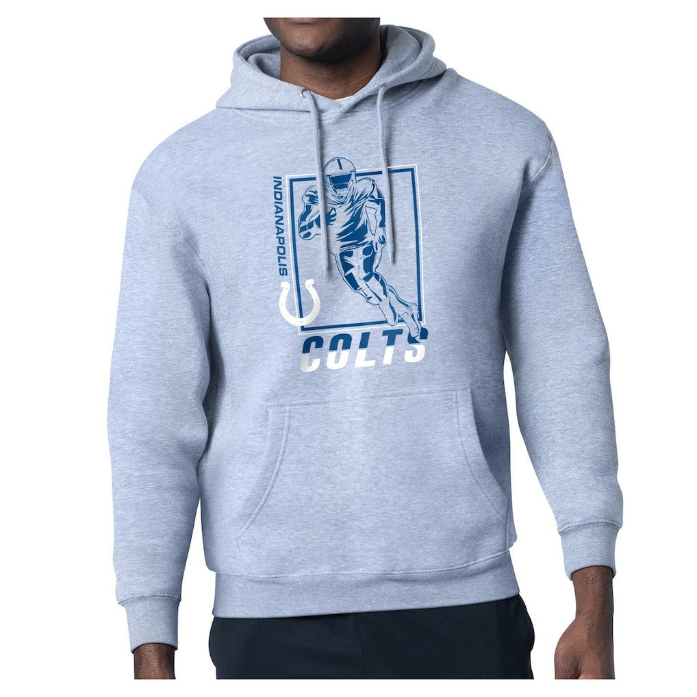 Indianapolis Colts Starter Player Grid Pullover Hoodie - Heather Gray on sale