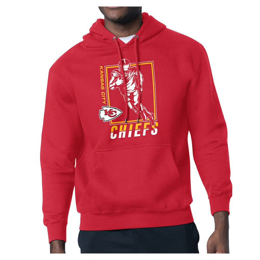 Kansas City Chiefs Starter Player Grid Pullover Hoodie - Red sale