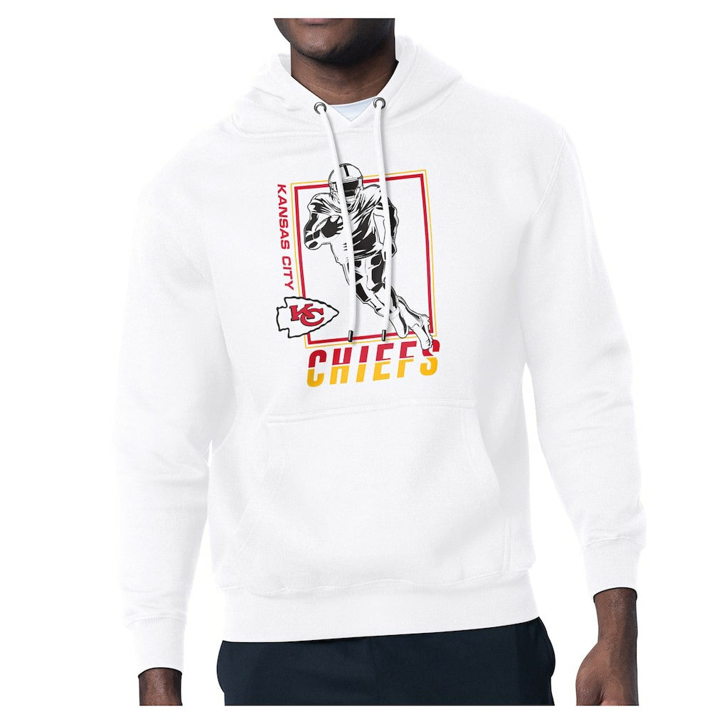 Kansas City Chiefs Starter Player Grid Pullover Hoodie - White cheap