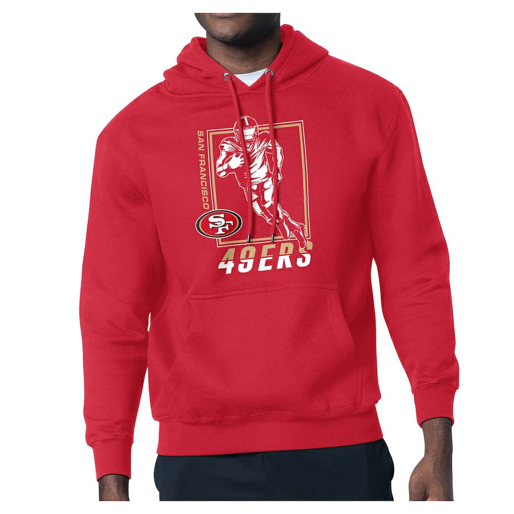 San Francisco 49ers Starter Player Grid Pullover Hoodie - Red sale