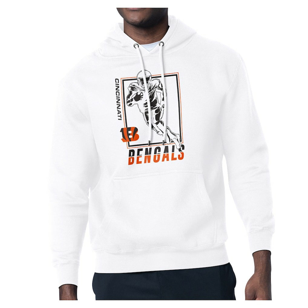 Cincinnati Bengals Starter Player Grid Pullover Hoodie - White sale