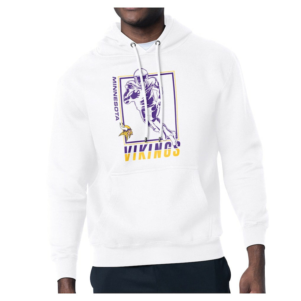 Minnesota Vikings Starter Player Grid Pullover Hoodie - White discount