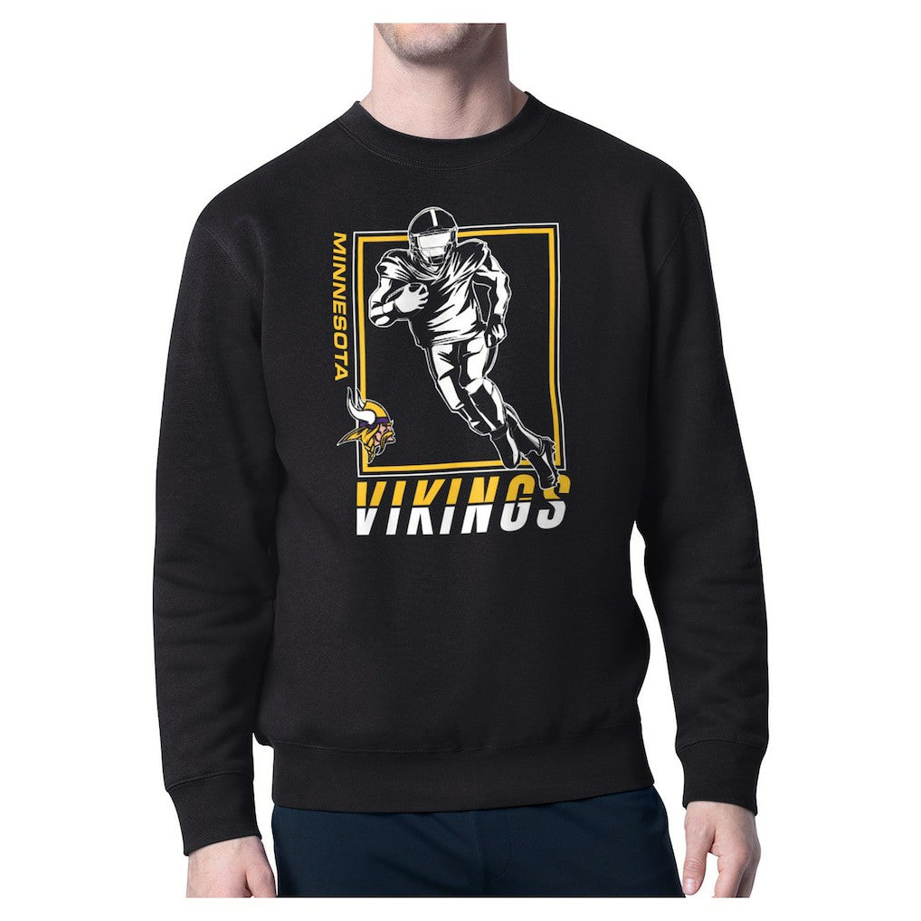 Minnesota Vikings Starter Player Grid Pullover Sweatshirt - Black online