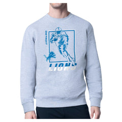 Detroit Lions Starter Player Grid Pullover Sweatshirt - Heather Gray sale