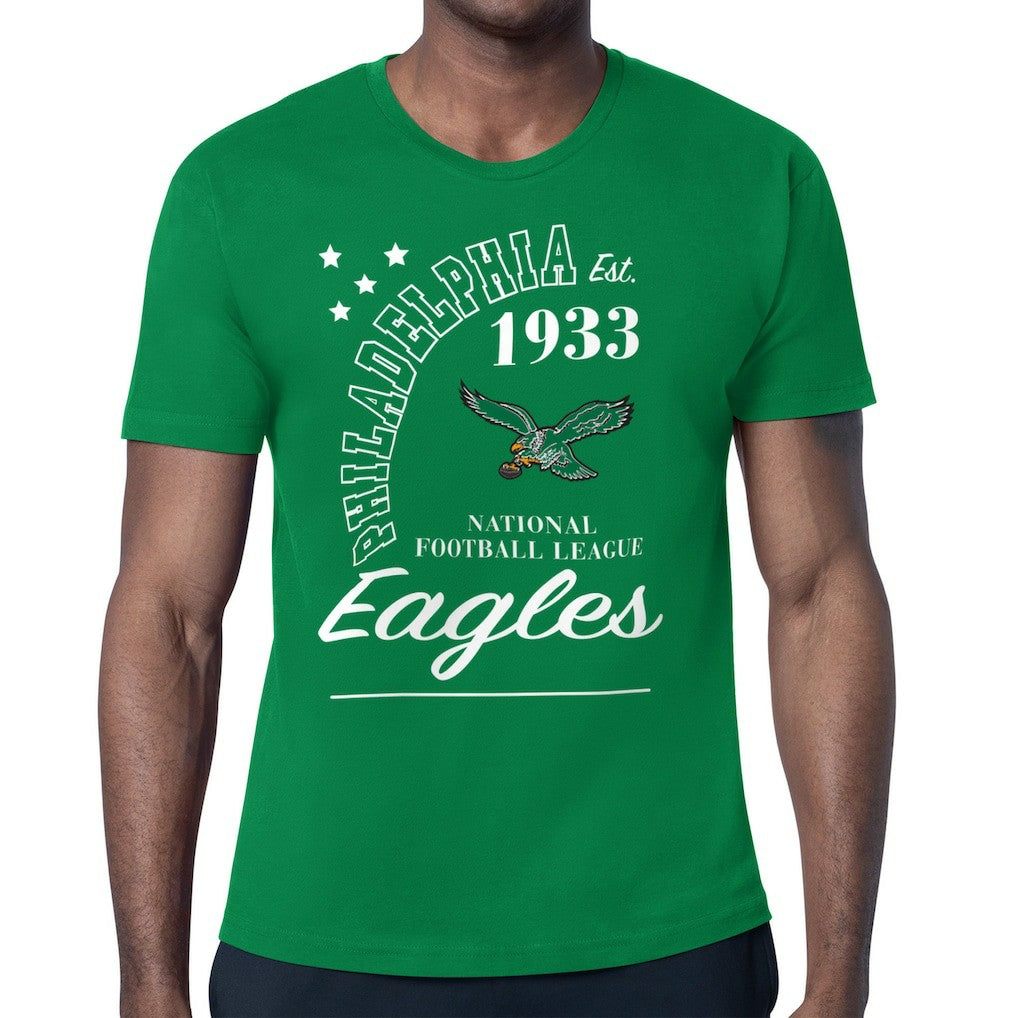 Philadelphia Eagles Starter Arch City Retro Logo T-Shirt - Kelly Green on sale