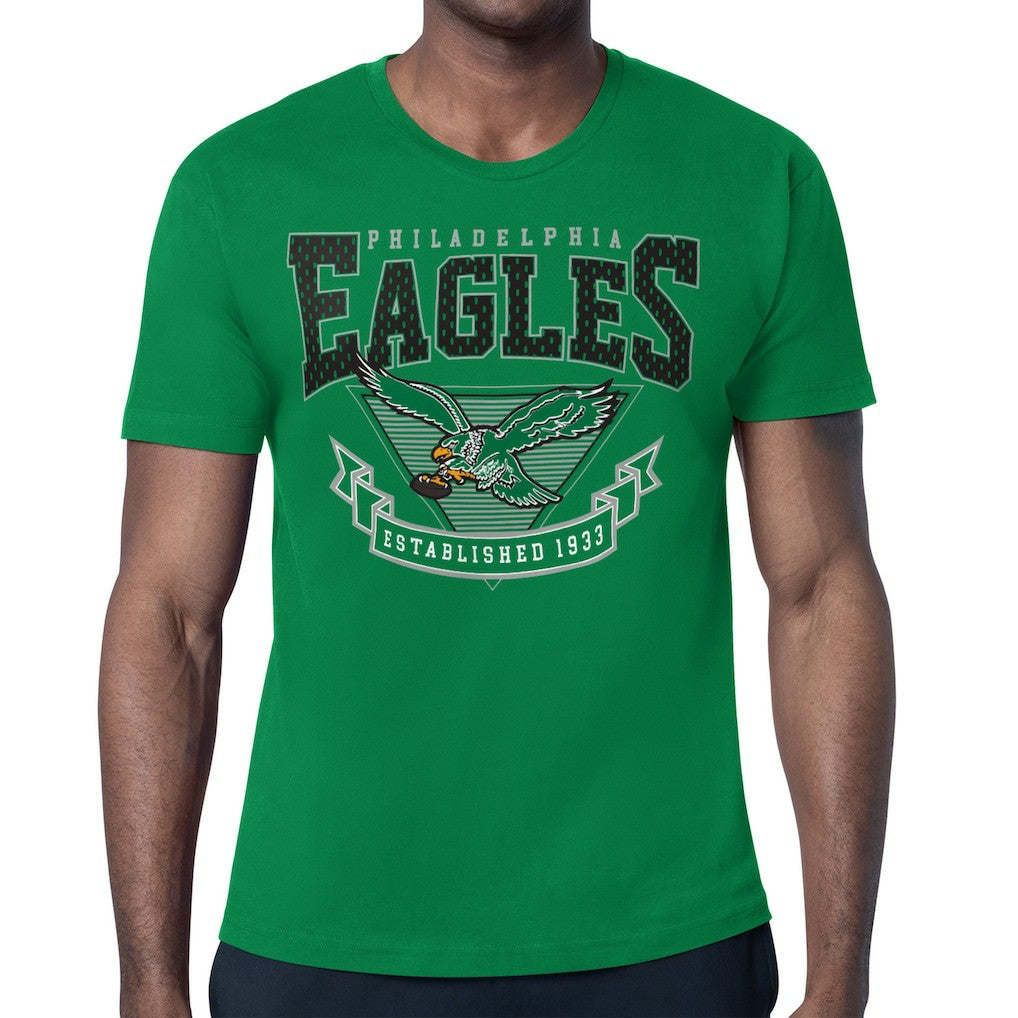 Philadelphia Eagles Starter ‘80s Inspired Retro Logo T-Shirt - Kelly Green on sale