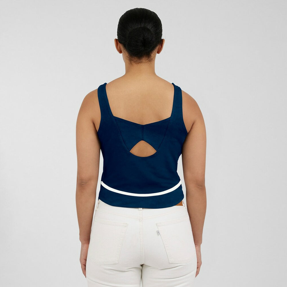 Dallas Cowboys WEAR by Erin Andrews Women's Square Neck Tank Top - Navy outlet