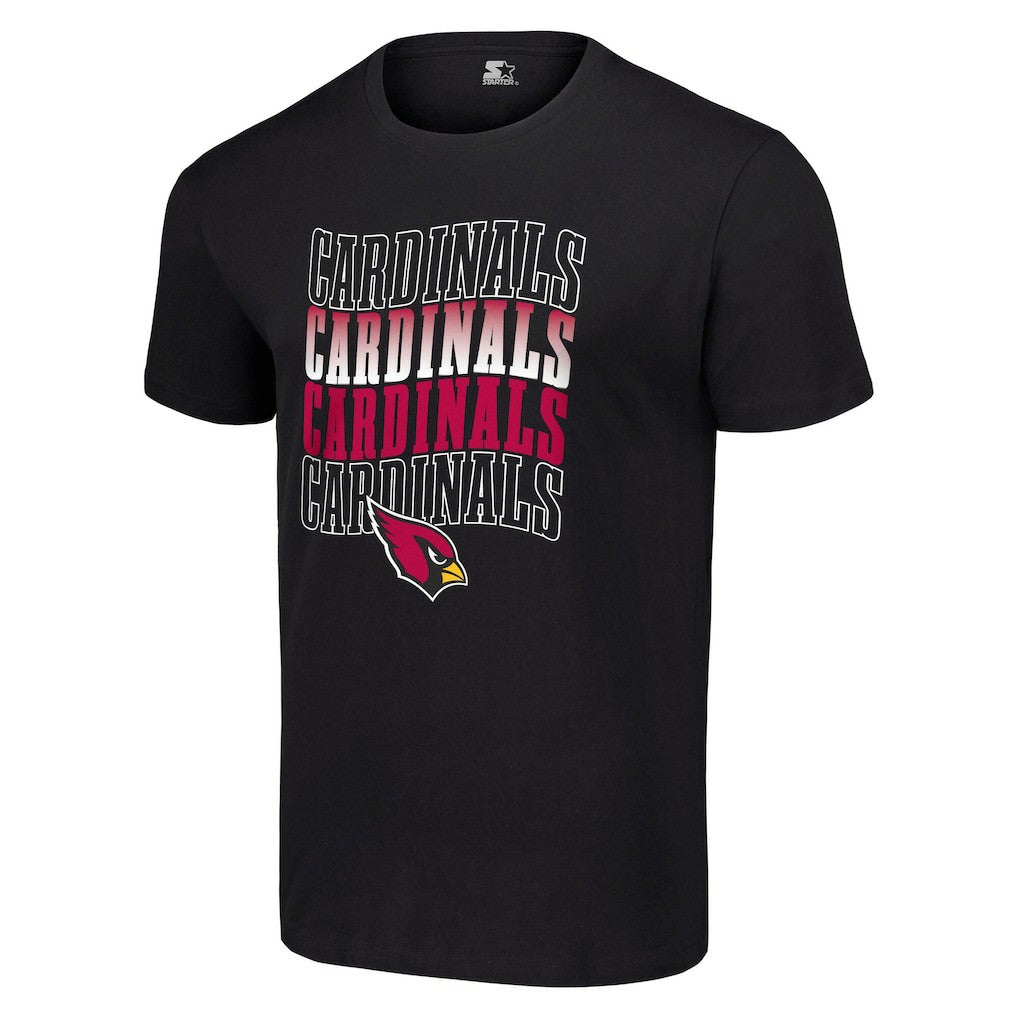 Arizona Cardinals Starter Four Team Name Logo T-Shirt - Black outlet