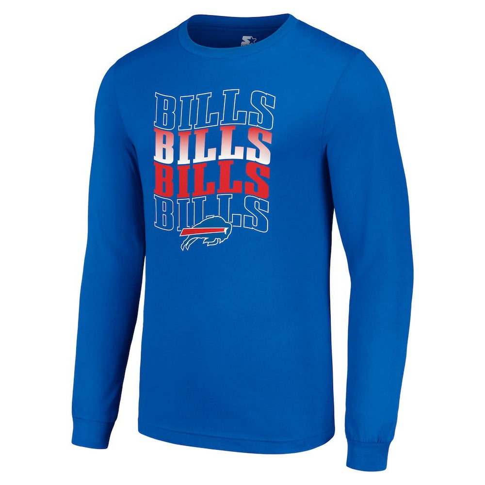 Buffalo Bills Starter Team Name Graphic Long Sleeve T-Shirt - Royal cheap