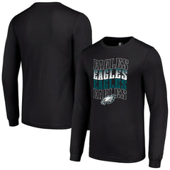 Philadelphia Eagles Starter Team Name Graphic Long Sleeve T-Shirt - Black online