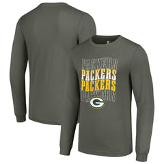 Green Bay Packers Starter Team Name Graphic Long Sleeve T-Shirt - Olive on sale