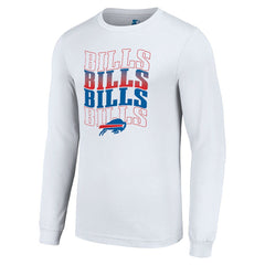 Buffalo Bills Starter Team Name Graphic Long Sleeve T-Shirt - White on sale